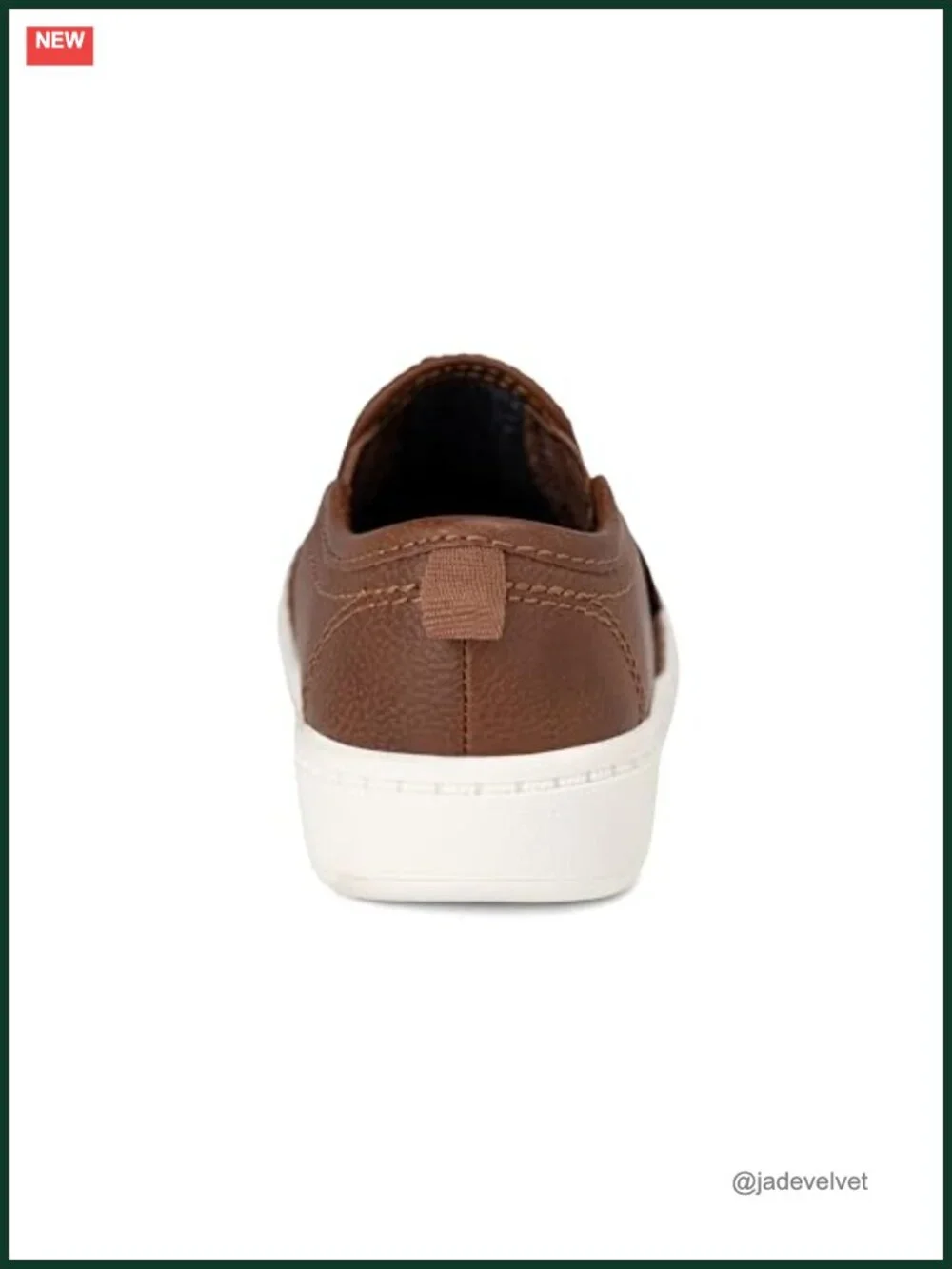 Faux Leather Slip-On Sneakers Memory Foam Casual Boys Shoes